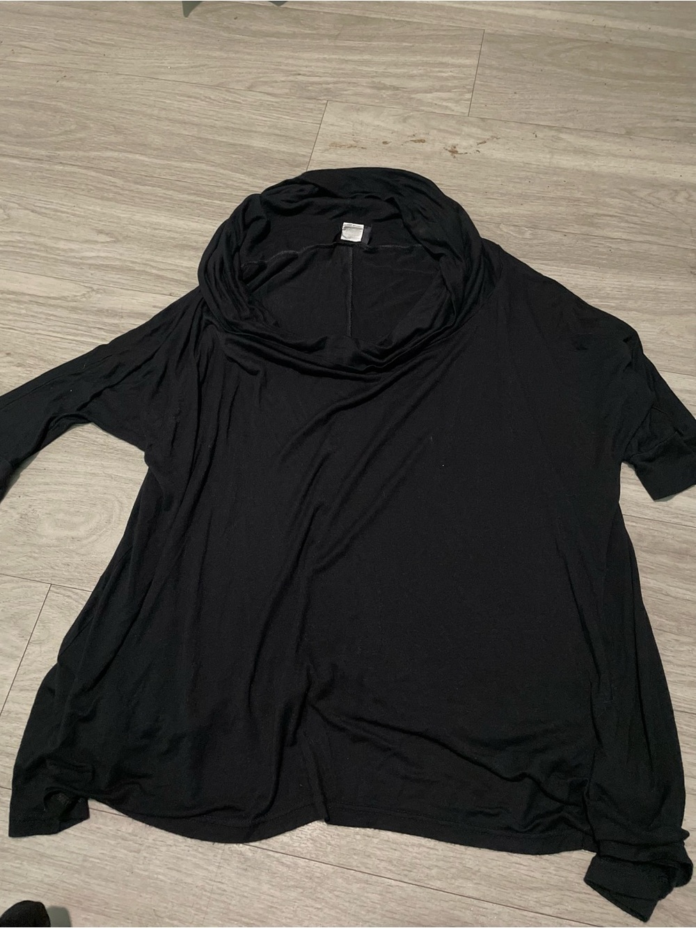 Black Women's Cowl Neck Sweater top
